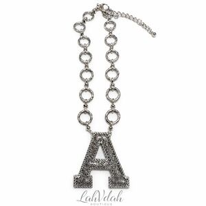 Silver Initial Pendant Necklace